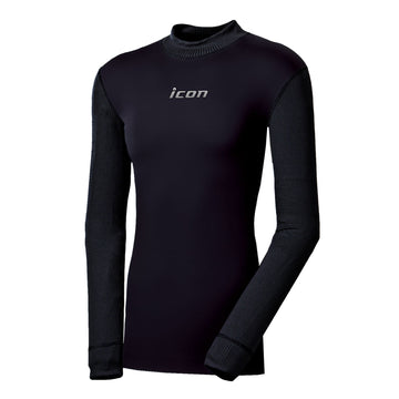 Men's Black Long Sleeve Pro-X Microsense™ Performance Base Layer
